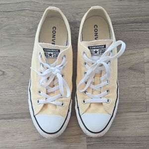 Converse All Star Pale Yellow Canvas Shoes